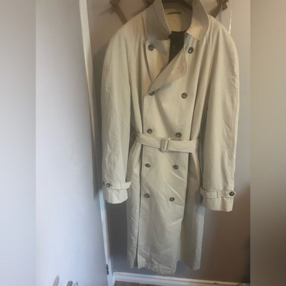 London Fog Other - London Fog trench coat double breasted zip quilted lining plaid interior 46 LONG